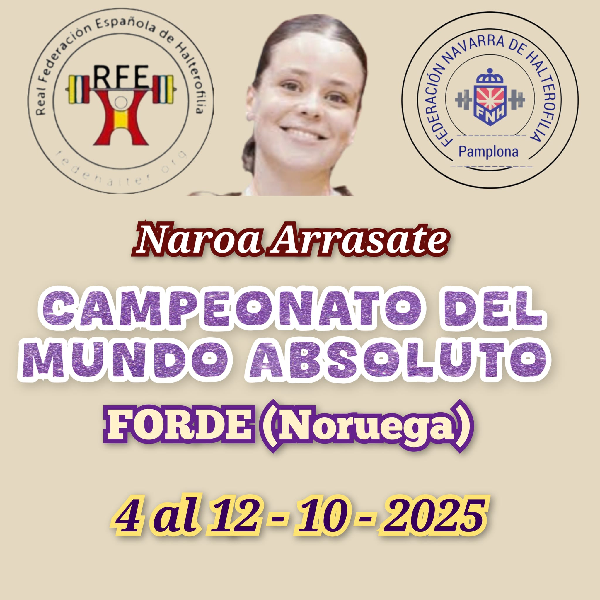 Naroa Arrasate, lista para el Mundial Absoluto en Noruega